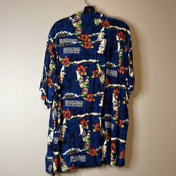 Big Dogs “It’s Five O’Clock Somewhere” Tropical Hawaiian Button Down - Size XL - Picture 6 of 9